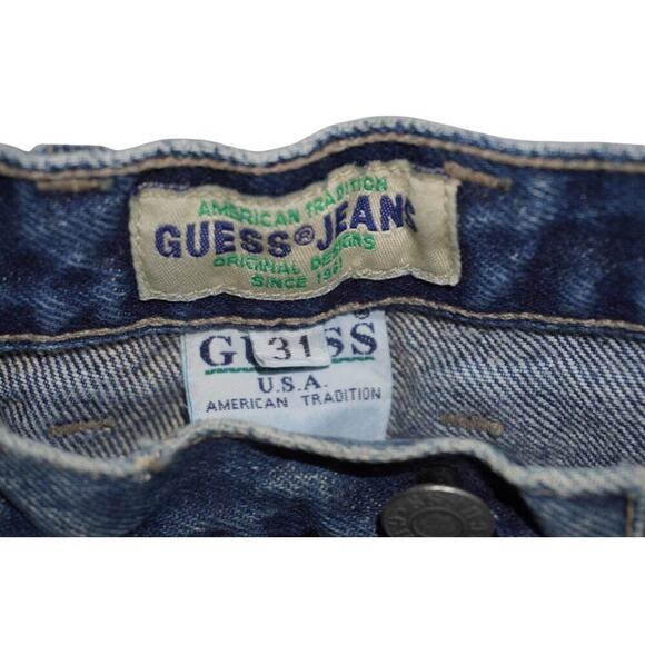 Vintage GUESS Jeans USA High Rise Tapered Denim – Made in USA – Size 31 Fits 28” - Picture 7 of 10